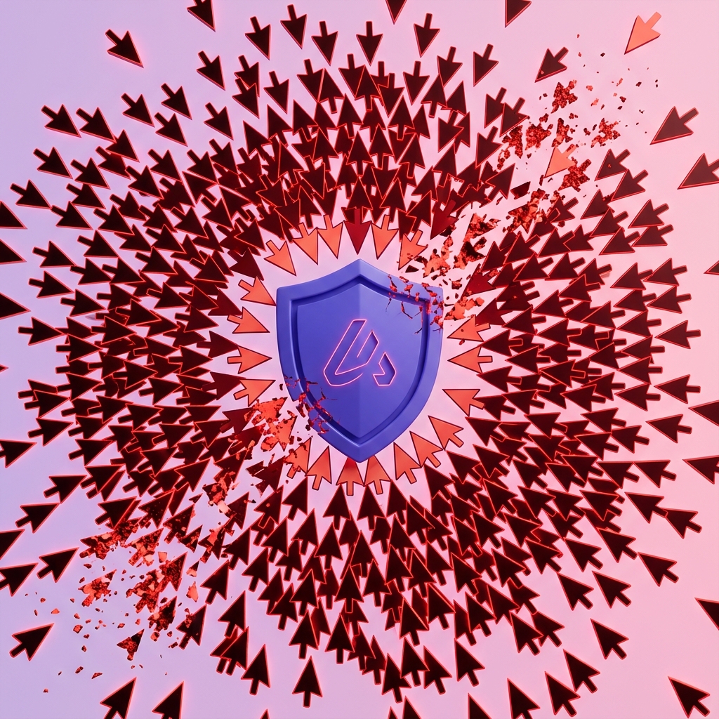 Click farm swarm of cursors blocked by shield